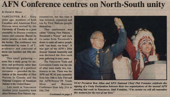 &quot;AFN Conference centres on North-South unity&quot;