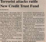 "Terrorist attacks rattle New Credit Trust Fund"