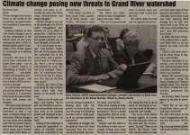 "Climate change posing new threats to Grand River watershed"