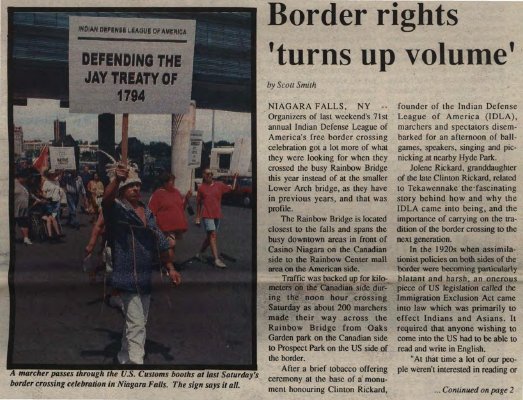 &quot;Border rights 'turns up volume'&quot;