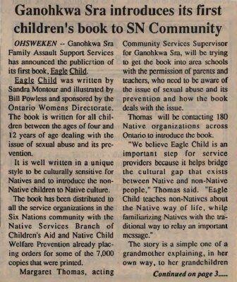 &quot;Ganohkwa Sra introduces its first children's book to SN Community&quot;