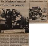 "Six Nations annual Christmas parade"