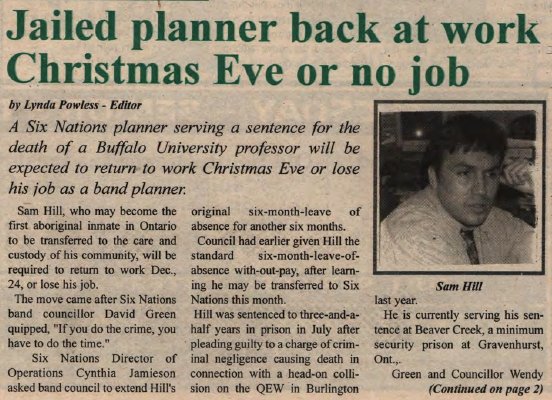 &quot;Jailed planner back at work Christmas Eve or no job&quot;