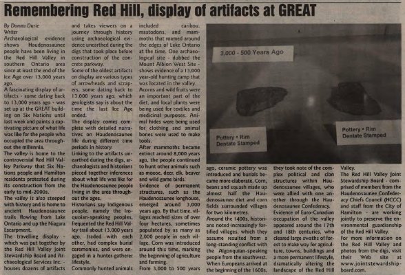 &quot;Remembering Red Hill, display of artifacts at GREAT&quot;