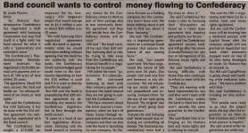 "Band Council wants to control money flowing to Confederacy"