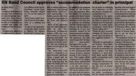 "SN Band Council approves 'accommodation charter' in principal"