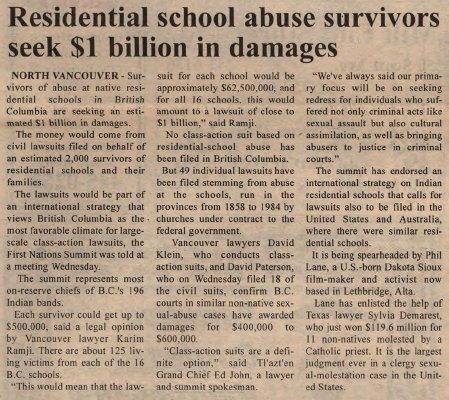 Residential Schools Abuse - Goimages Nexus