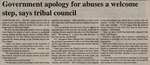 "Government Apology For Abuses A Welcome Step, Says Tribal Council"