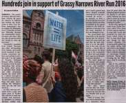 "Hundreds join in support of Grassy Narrows River Run 2016"