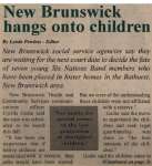 "New Brunswick hangs onto children"