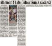 "Moment 4 Life Colour Run a success"