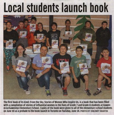 &quot;Local students launch book&quot;