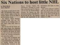 "Six Nations to host little NHL"