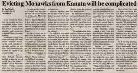 "Evicting Mohawks from Kanata will be complicated"