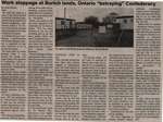 "Work Stoppage at Burtch Lands, Ontario "Betraying Confederacy"