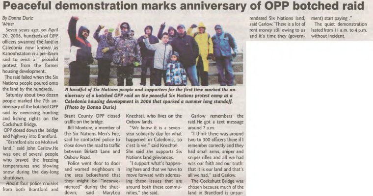 &quot;Peaceful Demonstration Marks Anniversary of Botched OPP Raid&quot;