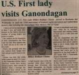 "U.S. First lady visits Ganondagan"