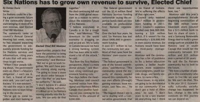 &quot;Six Nations has to grow own revenue to survive, Elected Chief&quot;