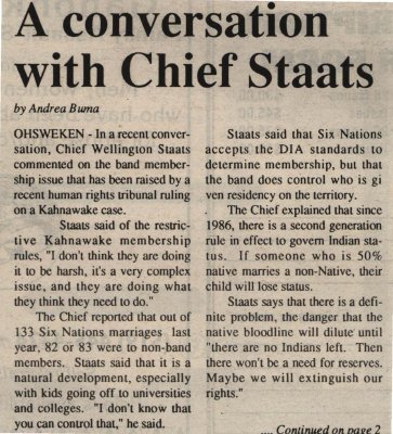"A conversation with Chief Staats"