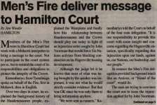 "Men's Fire deliver message to Hamilton Court"