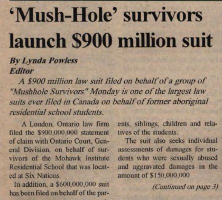 &quot;'Mush-Hole' survivors launch $900 million suit&quot;