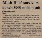 "'Mush-Hole' survivors launch $900 million suit"