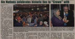 "Six Nations celebrates historic ties to "Crown" with Victoria Day Bread and Cheese celebration"
