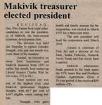 "Makivik treasurer elected president"