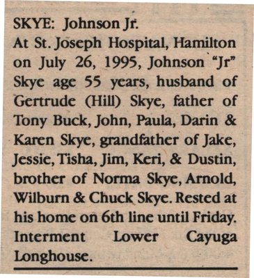 Skye, Johnson Jr. (Died)