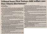 "Tribunal Hears First Nations Child Welfare Case: Does Ottawa Discriminate?"