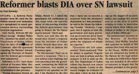 "Reformer blasts DIA over SN lawsuit"