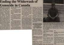 "Ending the whitewash of genocide in Canada"