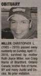 Miller, Christopher L. (Died)