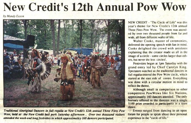 &quot;New Credit's 12th Annual Pow Wow&quot;