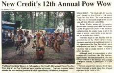 "New Credit's 12th Annual Pow Wow"