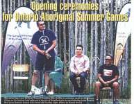 "Opening ceremonies for Ontario Aboriginal Summer Games"