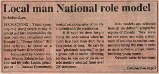 "Local man national role model"
