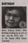 N/A, Dolly (Birthday)