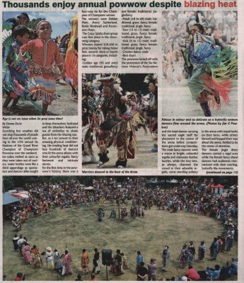 &quot;Thousands enjoy annual powwow despite blazing heat&quot;