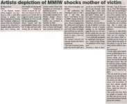 "Artists depiction of MMIW shocks mother of victim"
