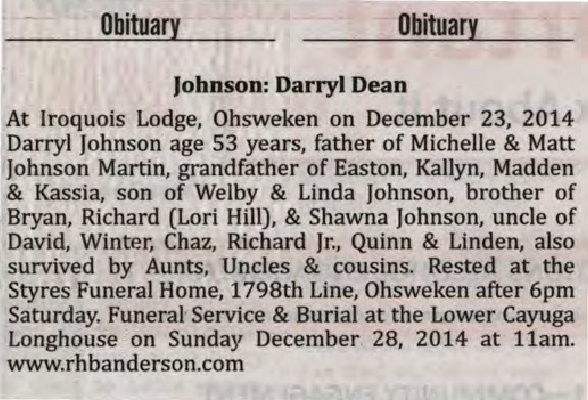 Johnson, Darryl Dean (Died)