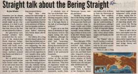 "Straight talk about the Bering Straight"