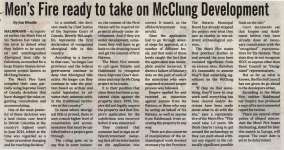 "Men's Fire ready to take on McClung Development"