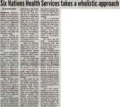 "Six Nations Health Services takes a wholistic approach"