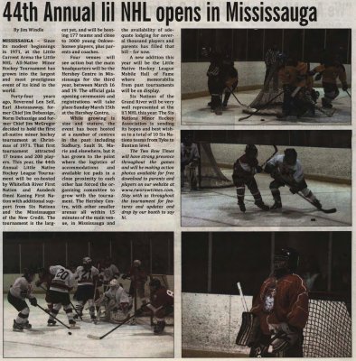 &quot;44th Annual lil NHL opens in Mississauga&quot;