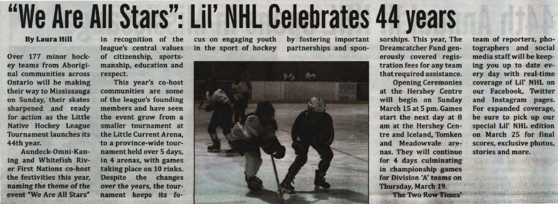 &quot;'We Are All Stars': Lil' NHL Celebrates 44 years&quot;