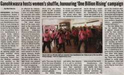 "Ganohkwasra hosts women's shuffle, honoring 'One Billion Rising' campaign"