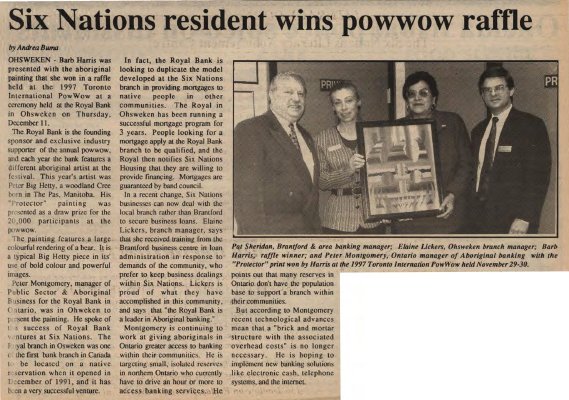 &quot;Six Nations resident wins powwow raffle&quot;