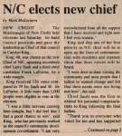 "N/C elects new chief"