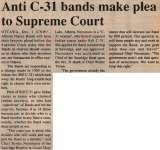 "Anti C-31 bands make plea to Supreme Court"